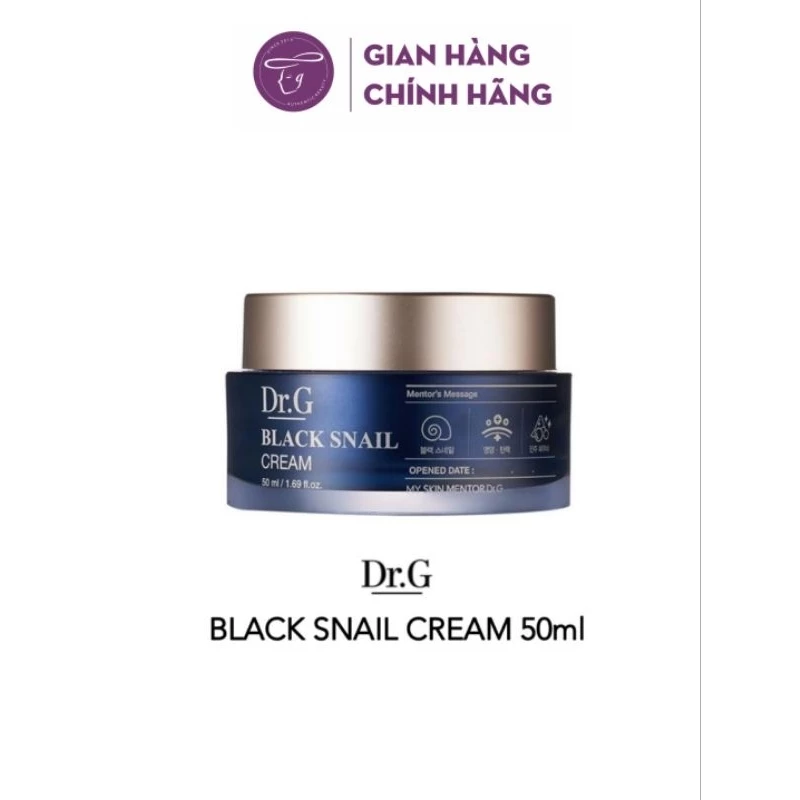 [ĐỦ BILL] Kem dưỡng ốc sên DR.G Black Snail 50ml tái tạo da, chống lão hoá, cải thiện sắc tố DrG