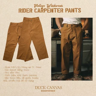 Quần ống suông Rider Carpenter Pants - Rider VietNam -  Phong cách Workwear