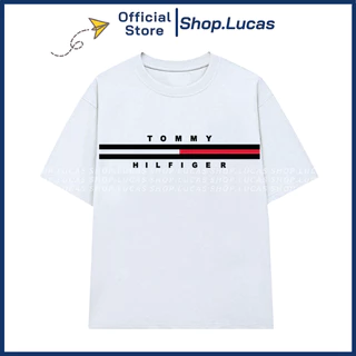 Áo Thun Tommy Unisex Nam Nữ Hot Trend 2024 Vải Cotton Mát Form Rộng Shop.Lucas