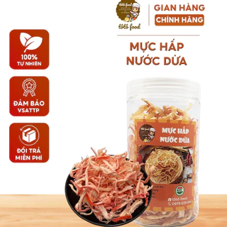 Mực Hấp Nước Dừa Hũ 200g,  - Khô Mực Hấp Nước Dừa xé sợi loại 1 | TôTô Food