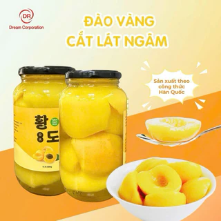 [Hàng nhập khẩu chính hãng] Đào Vàng Cắt Lát Ngâm Yellow Peach Hàn Quốc