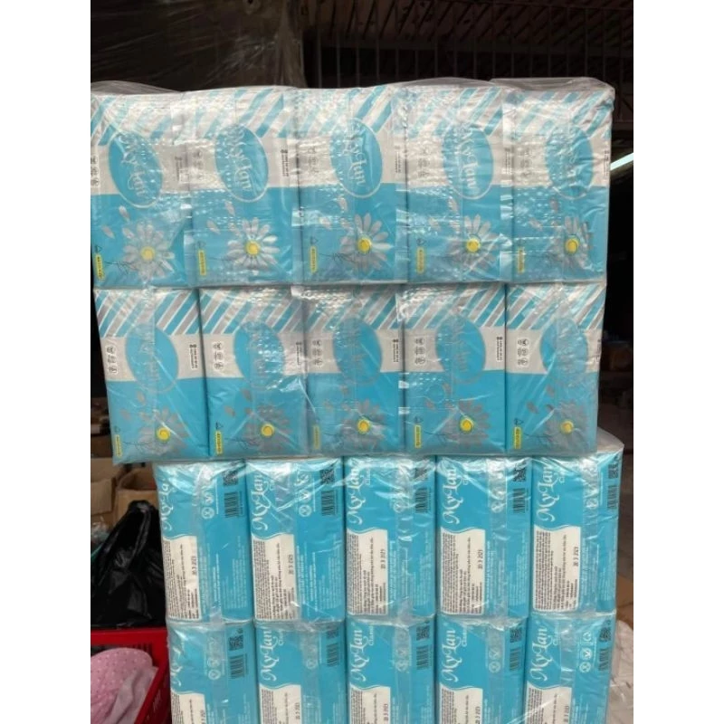 1 Bịch 5 Gói Giấy Rút Hoa Cúc 4 Lớp Sang Trọng Thanh Lịch, An Toàn Cho Mọi Loại Da
