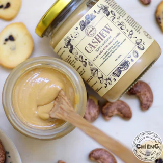 Bơ Hạt Điều Không Đường, Ăn Kiêng, Eat Clean Healthy, Nguyên Chất - Natural Cashew Butter- CHIÊNG FOOD - 500g/ 220g/120g