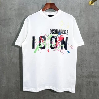 Áo phông nam Nữ - Áo Thun DSQ2 ICON họa tiết vẩy sơn-áo DSQUARED2 chất cotton chính hãng đẳng cấp boy phố hot 2024