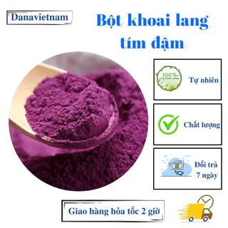 Bột khoai lang tím đậm nguyên chất dùng tạo màu thực phẩm - gói 20g, 50g, 100g