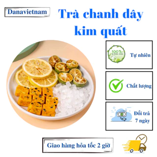 Trà chanh dây kim quất sấy thăng hoa đông khô, nước uống hoa quả Triệu Lộ Tư - set 10, 20, 30 gói