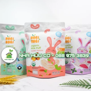 SALE: Date: 8/2024 - Bánh gạo ăn dặm hữu cơ cho bé từ 6 tháng NOBI NOBI 40g - Nhà hữu cơ