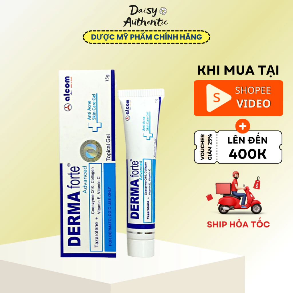 Kem Chấm Mụn Derma Forte - Gel giảm mụn, giảm thâm Derma Forte 15g