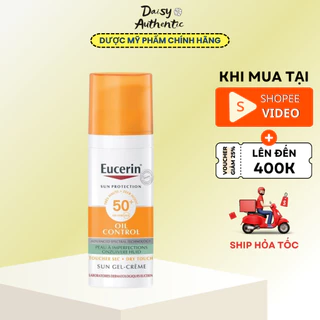 Kem Chống Nắng Eucerin Sun Gel-Creme Oil Control Dry Touch SPF 50+ - Kiểm Soát NhờN