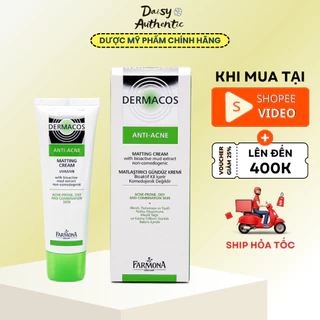 Kem Dưỡng Mụn Dermacos Anti-Acne Matting Cream 50ml - Giảm mụn, mờ thâm