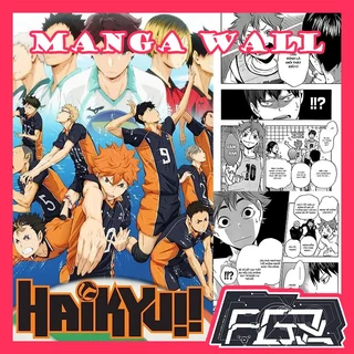 Siêu rẻ combo 100 giấy dán tường anime Haikyuu manga wall có keo mặt sau - BÓNG CHUYỀN NẢY LỬA - DOUJINSHI