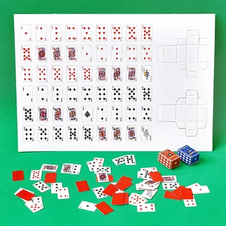 🍉Mô hình bộ bài tây poker mini đồ chơi giảm stress (lá bài 1,5*0,5cm)🍉