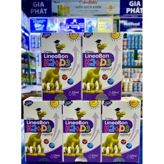 Vitamin D3 giúp tăng chiều cao cho bé Lineabon K2+D3