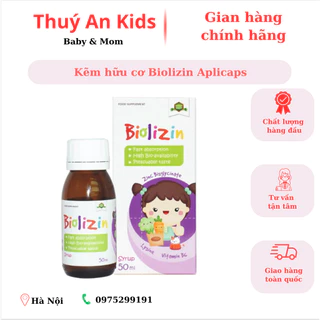 Kẽm hữu cơ Biolizin Aplicaps by clover 50ml 1 lọ có kèm quà tặng