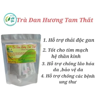 Trà Đàn Hương Tam Thất, Hỗ Trợ Giải Độc Gan, Tốt Cho tim Mạch, Hỗ Trợ Làm đẹp Da, Sáng Da, Nguyên Liệu Thiên Nhiên