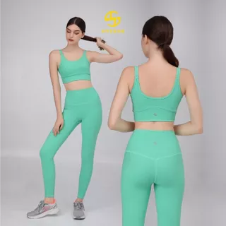 Set đồ tập Yoga, tập gym nữ Wendy HYESUN HS8 bao gồm áo_bra có sẵn mút rời và quần legging