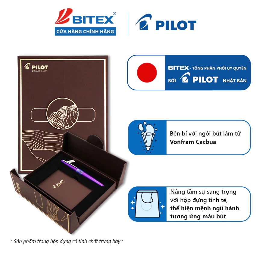 Bút bi ký tên Pilot Mr3 BP-MR3-M-EP-L mực xanh tip 1.0mm chính hãng cao cấp