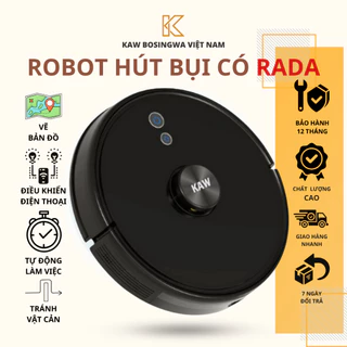 Robot Hút Bụi Lau Nhà Bosingwa-Kaw Tích Hợp Radar J100, Làm Sạch Phòng Khách, Phòng Ngủ,...