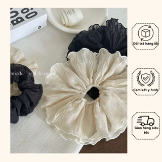 Dây Buộc Tóc Scrunchies Vải Lưới Phong Cách Hàn Quốc