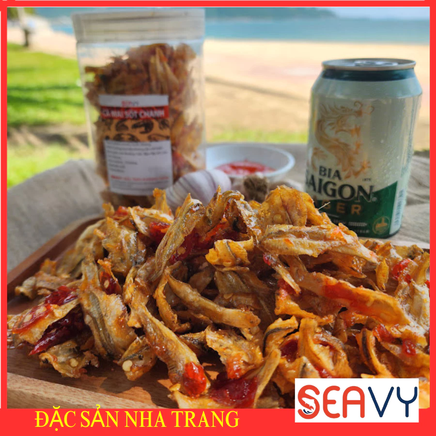 Cá mai sốt chanh dây giòn giòn vị cay cay mặn ngọt kết hợp hài hòa, hộp 200g - Seavy