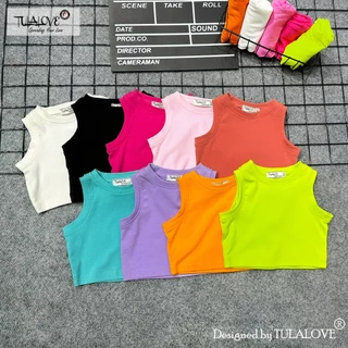 Áo Croptop Sát Nách Cho Bé Gái Vải Zip Cực Yêu Tulalove Áo Bé Gái