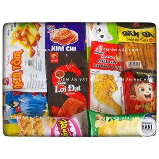 Combo 10 gói ăn vặt- ăn vặt tuổi thơ + tặng 1 gói bánh gậy long thành