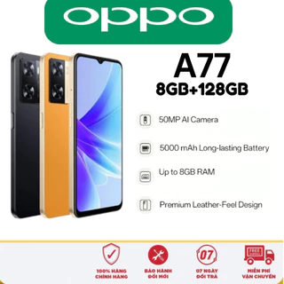 điện thoại giá rẻ Oppo A77 5G Chính Hãng 2sim ram 8G/256G, Màn 6.56inch, Cày game nặng siêu mượt