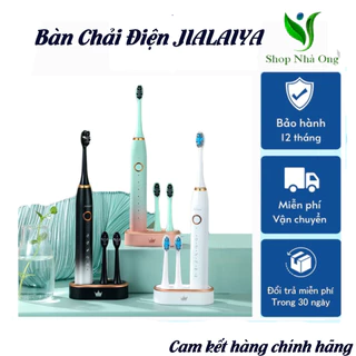 Bàn chải điện tự động 5 IN 1 cao cấp JIALAIYA X100, Bàn chải đánh răng lông mềm - tặng 5 đầu bàn chải