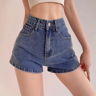 Quần short jeans nữ cao cấp thời trang Lady Fashion, quần đùi nữ chất bò mịn xịn siêu kute phong cách Hàn Quốc - YJ02