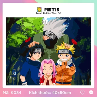 Tranh tô màu số hoá NARUTO mẫu mới METIS căng khung sẵn đầy phụ kiện K084