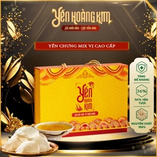 [Set Quà 6 Hũ] Yến Sào Chưng Sẵn Mix Vị - Yến Hoàng Kim hũ 70ml 36% Tổ Yến Sào Khánh Ho nguyên chất sang trọng, cao cấp