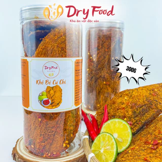 Khô Bò Miếng Mềm, Khô Bò Củ Chi Dry Food Bò Thật Hàng Loại 1 Hũ 300g