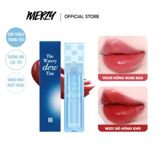 [Livestream][Ver 4] Son Tint Bóng Hàn Quốc Bền Màu, Lâu Trôi Cho Đôi Môi Căng Mọng, Ẩm Mịn Merzy The Watery Dew Tint 4g