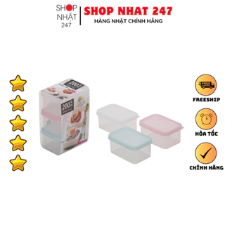 [Hỏa Tốc HN] Set 3 hộp thực phẩm Million Pack Mini 200ml Nội địa Nhật Bản