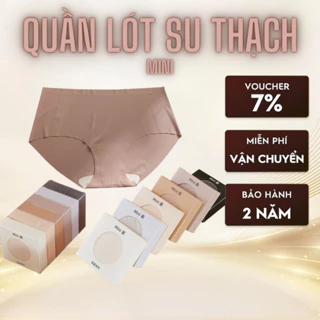 Set 6 Quần Lót Su Thạch Mini- Quần Lót Nữ Su Thạch Băng Lụa Kháng Khuẩn Siêu Tàng Hình, Sang Trọng