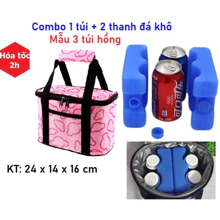 Túi giữ nhiệt bình sữa 2 đá khô Formom trữ lạnh 12 tiếng ủ 4 tiếng 3 lớp cách nhiệt siêu dày dặn chống thoát hơi 99%