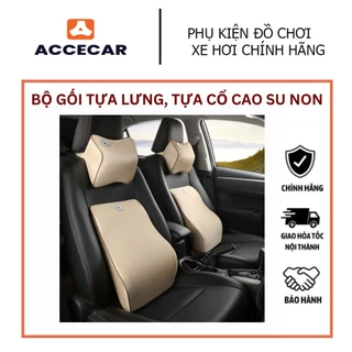 Gối tựa đầu và lưng cao su non để ghế ô tô, văn phòng S039 -  ACCECAR