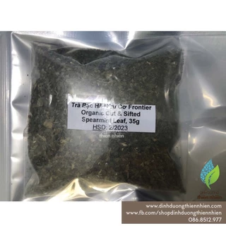 [DATE 2026] Trà Bạc Hà SPEARMINT Hữu Cơ Frontier Organic Cut & Sifted Spearmint Leaf, 35g