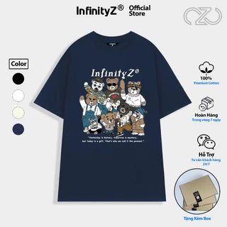 Áo Thun Local Brand InfinityZ Unisex Premium Cotton Oversize Bear Family, Friendship - INFI013