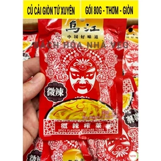 Củ Cải Giòn Tứ Xuyên, Củ Cải Muối Trung Quốc Siêu Ngon – Túi 70g và 80g