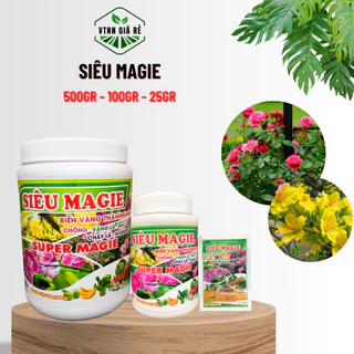 PHÂN BÓN SIÊU MAGIE 25gr 100gr 500gr - MUA 3 TẶNG 1 CÙNG LOẠI - CHỐNG VÀNG LÁ, XANH LÁ, XOĂN ĐỌT