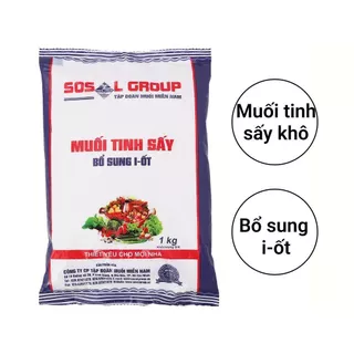 Muối tinh sấy bổ sung I-ốt (1kg)