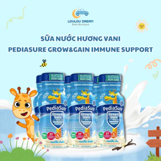 Sữa nước PediaSure Grow&Gain Immune Support tăng cân tăng chiều cao hương vani