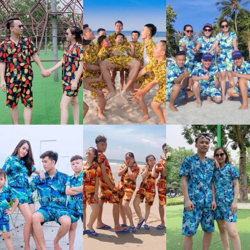ĐỒ BỘ ĐI BIỂN TRÁI Cây , BỘ ĐI BIỂN M, QUẦN ÁO ĐI BIỂN CHO NHÓM GIA ĐÌNH NAM NỮ ĐỦ SIZE BÉ & NGƯỜI LỚN TRANG TƯƠI SHOP