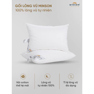 Ruột Gối Lông Vũ Tự Nhiên MP03LG, Gối 03 Lớp, Êm Ái, Thông Thoáng, Dễ Chịu, Hỗ Trợ Đau Mỏi Vai Gáy, Chuẩn Khách Sạn 5*