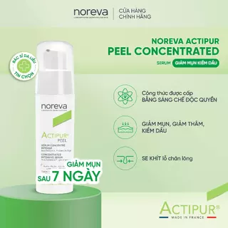 Serum dưỡng da kiềm dầu giảm mụn Noreva Actipur Peel 30ml