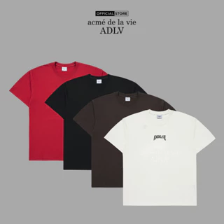 Áo Thun ADLV AE Logo tay ngắn dáng oversized màu đen/kem/đỏ/nâu - Hàng chính hãng