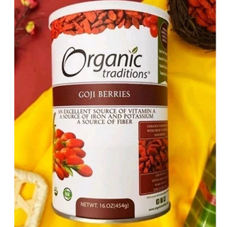 [hàng mới] kỷ tử mỹ hữu cơ loại 1 organic sấy khô quả đều đẹp cân đủ kí giúp đẹp da dễ ngủ hộp 454g