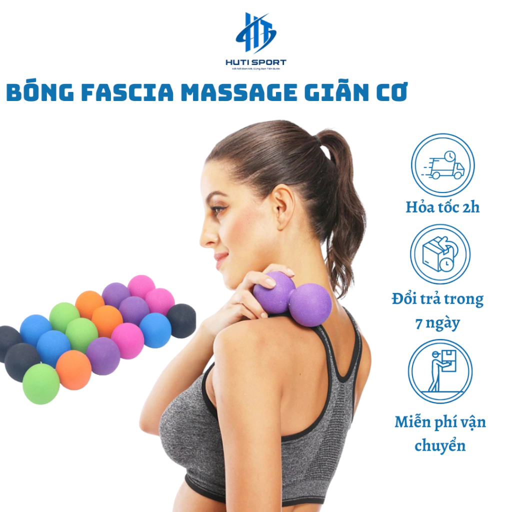 Bóng Fascia Massage Giãn Cơ, Bóng Silicon Massage Thư Giãn Cao Cấp