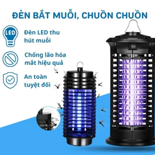 Đèn bắt muỗi điện quang, Đèn bắt muỗi thông minh diệt muỗi hiệu quả, không tiếng ồn ánh sáng xanh thay cho đèn ngủ